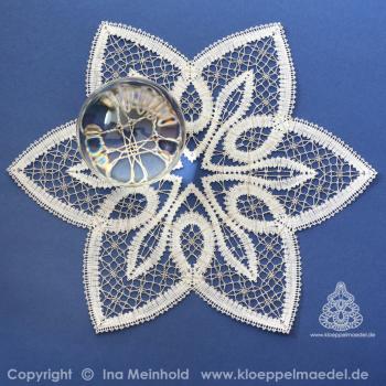 Preview: 489 Klöppelbrief  Decke "Asterisco"